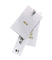Gelebor ISO9001 Etiqueta de Roupas Gravação de Roupas Pendurar Etiqueta Marfim Branco