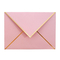 Logotipo feito sob encomenda do envelope do convite de Rose Gold Pink Bronzing Paper